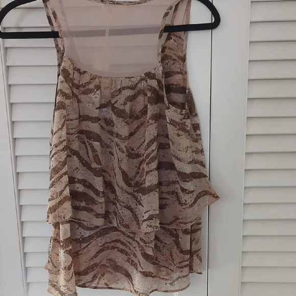 Mystree Brown and Cream Tank Top - Picture 5 of 5
